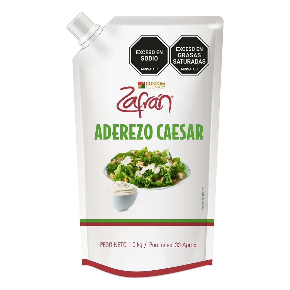 Aderezo Caesar Zafrán Presentación Por Kilo