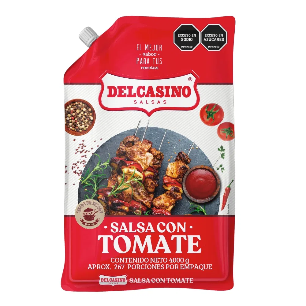 Delcasino Salsa con Tomate Bolsa 4000g