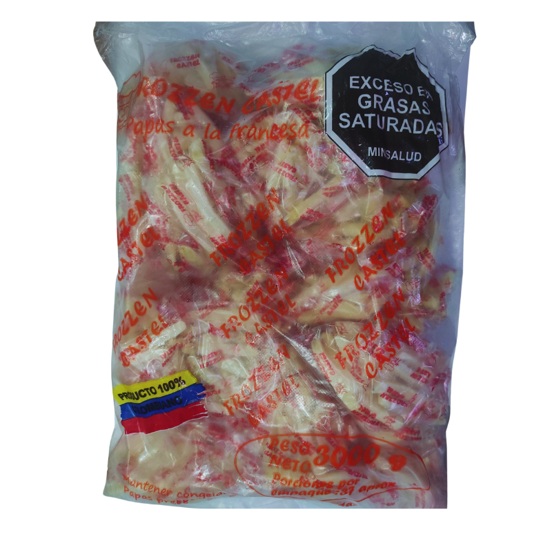 Frozzen Castel Papa Porcionada 150g x 3000g