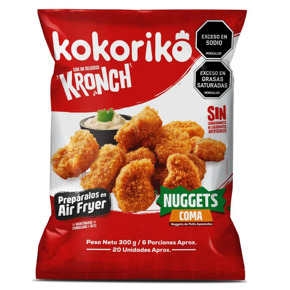 Kokoriko Coma Nuggets de Pollo Apanados 300g x 20Und
