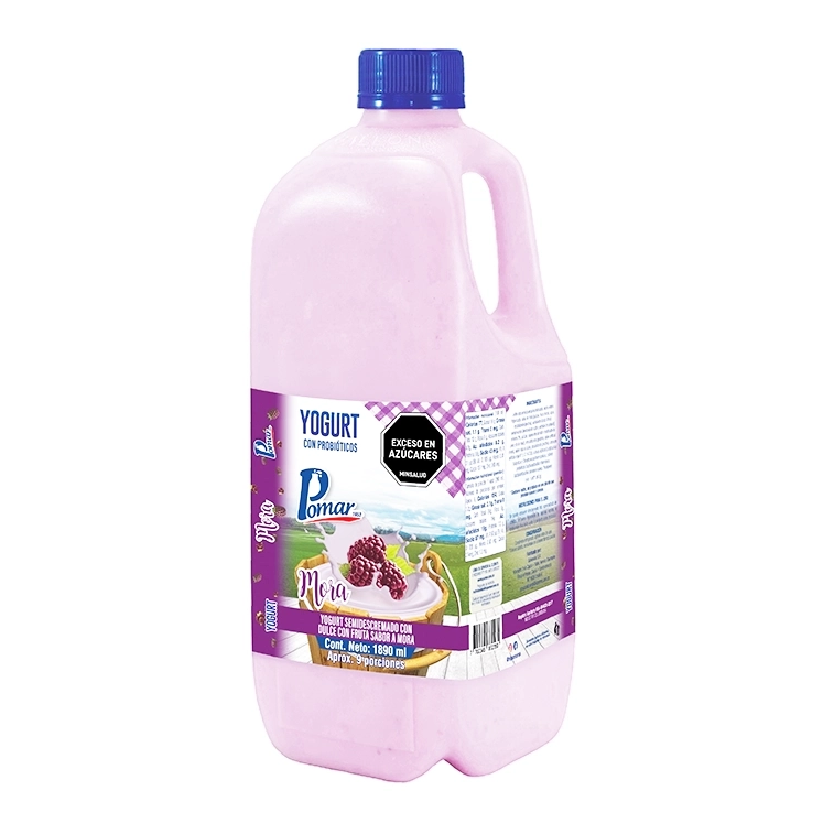 Pomar Yogurt Semidescremado Mora Garrafa x 1890ml