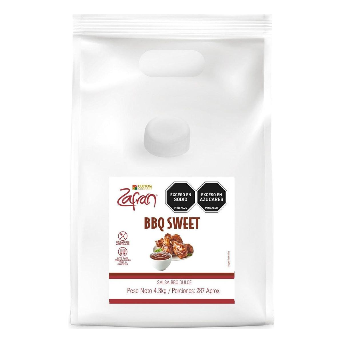 Salsa Bbq Sweet Zafrán Galón 4.3kg