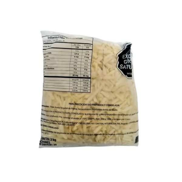 Papas A La Francesa Precocida X 2kl