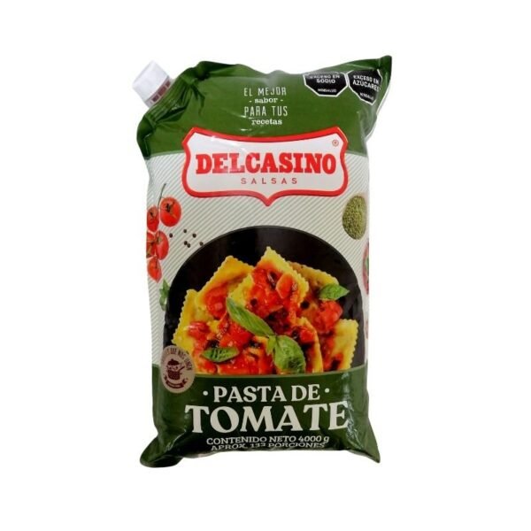 Pasta De Tomate Albahaca Del Casino 4000g Bolsa Galón