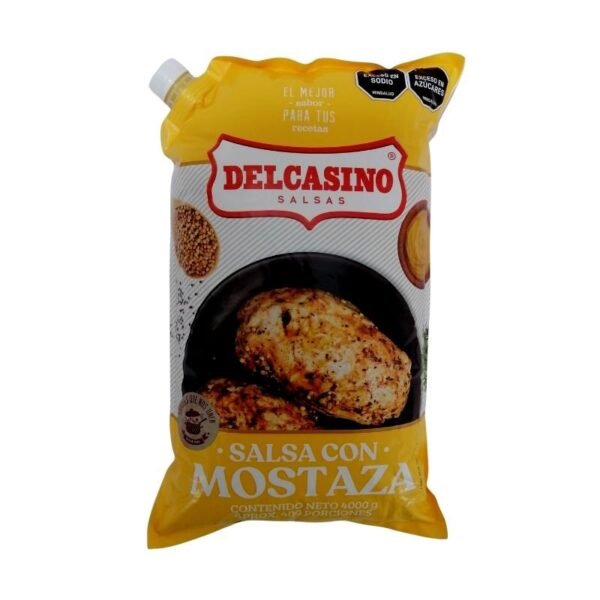 Salsa Con Mostaza Del Casino 4000g Bolsa Galón