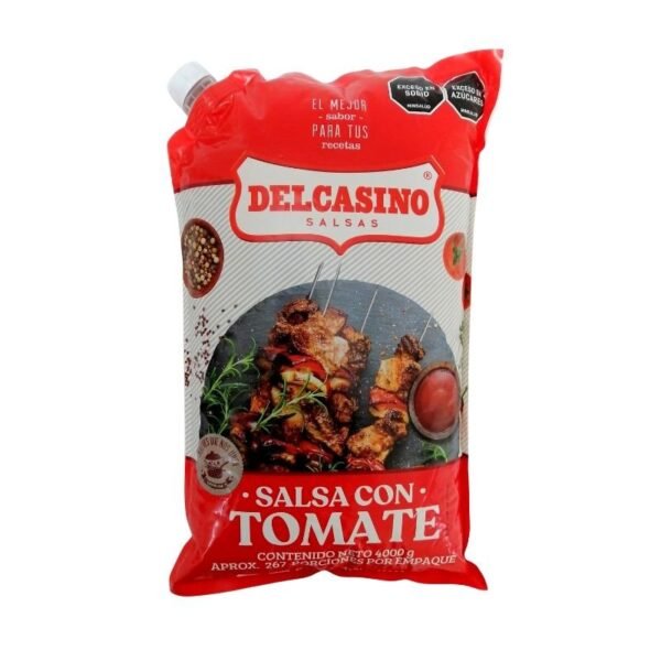 Salsa Con Tomate Del Casino 4000g Bolsa Galón