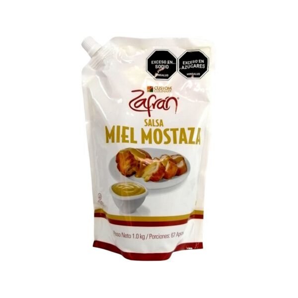 Salsa Miel Mostaza Zafran 1kg 67porciones