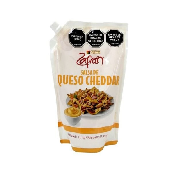Salsa De Queso Cheddar Zafran 1kg 67 Porciones
