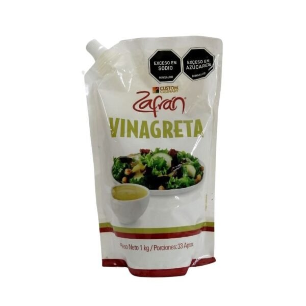 Vinagreta Zafran 1kg 33 Porciones