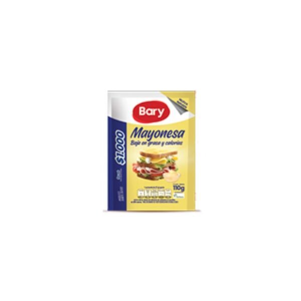 Mayonesa Bary 8g Sobres X102un