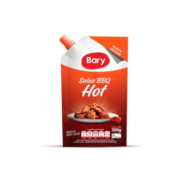 Salsa Bbq Hot Bary 200g Con Picante