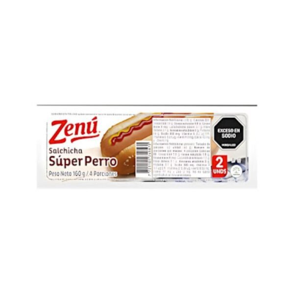 Salchicha zenu super perro 2 unidades