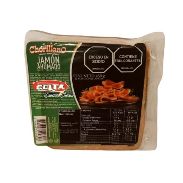 Jamón Ahumado Celta 450g - Sabor Intenso Y Delicioso