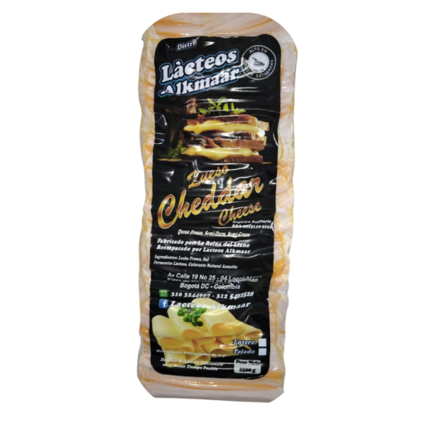 Queso cheddar  X 5 Lb entero