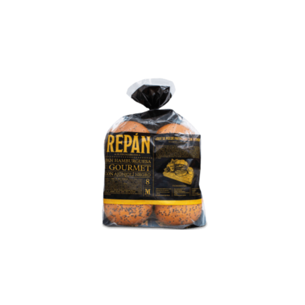 Repan Hamburguesa Ajonjoli Negro Brioche X8und