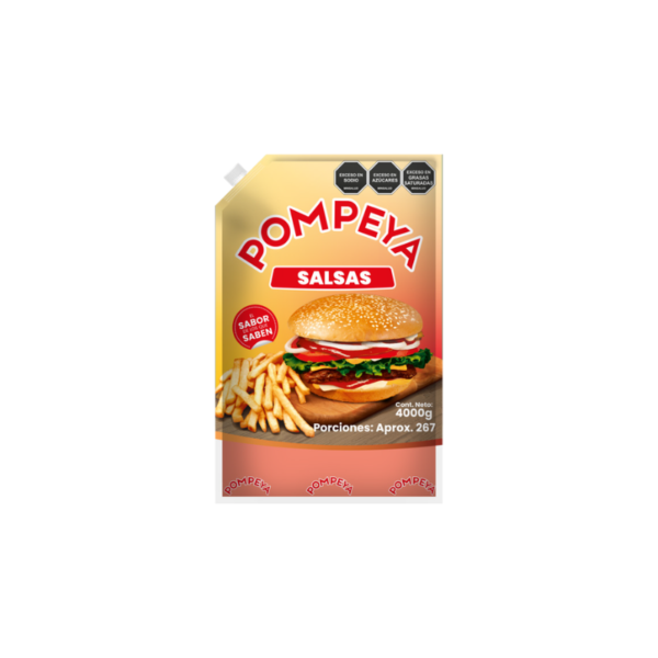 Salsa Rosada Pompeya X1000g - Cremosa Y Versátil