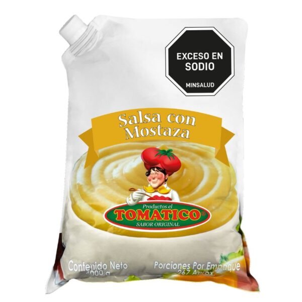 Mostaza Tomatico Galón 4000g - Clásica Y Rendidora