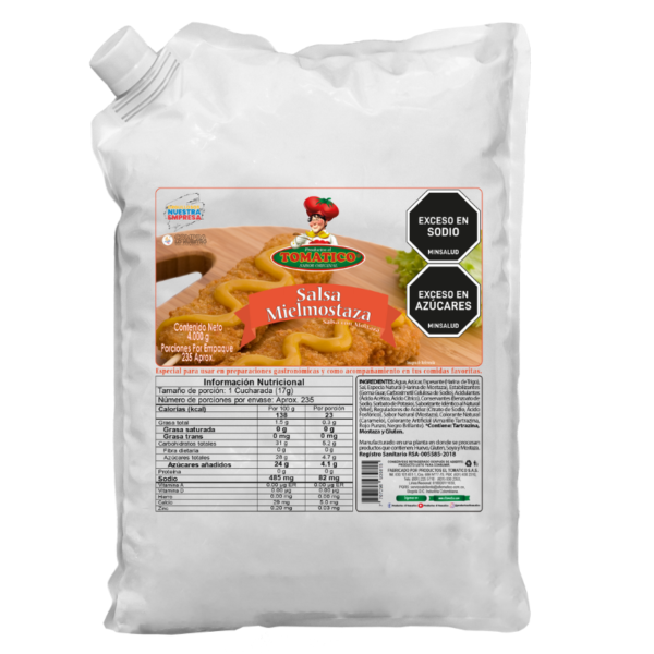 Mielmostaza Tomatico Galón 4000g - Dulce Y Suave